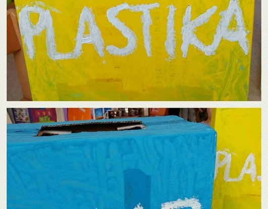 Ribice - podizanje svijestio važnosti razvrstavanja otpada, izrada kanti za papir i plastiku