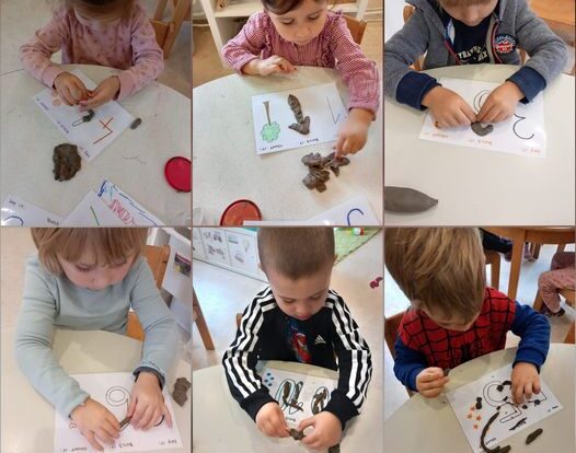 Leptirići engleski - we are learning numbers, worksheet `Say it, build it, count it!`