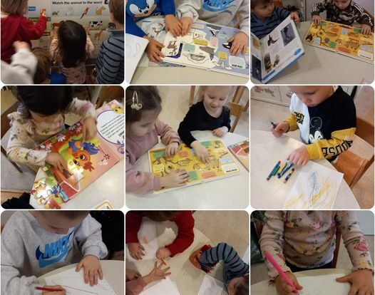 Leptirići engleski - we are learning animals through activities, `Draw your favourite animal`.