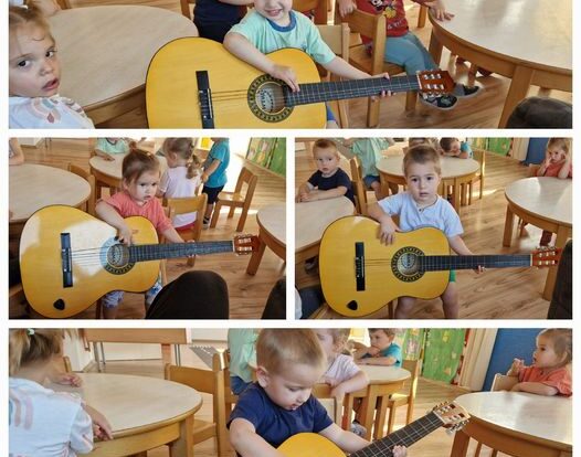 Zečići - glazbena aktivnost, upoznavanje s gitarom i njenim zvukom.